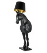 MOOSEE lampa podłogowa KOŃ HORSE STAND    M czarna - włókno szklane