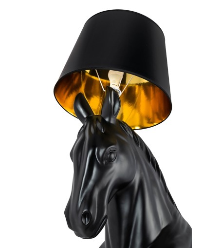MOOSEE lampa podłogowa KOŃ HORSE STAND    M czarna - włókno szklane