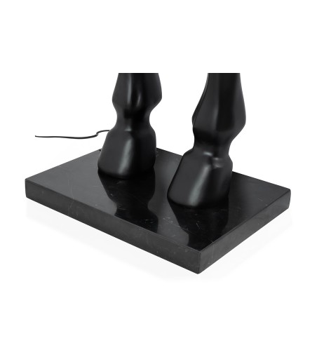 MOOSEE lampa podłogowa KOŃ HORSE STAND    M czarna - włókno szklane