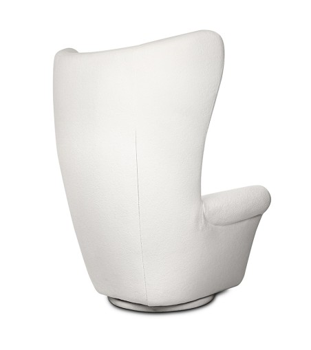 MaMaison fotel obrotowy GROSDOS biały /   chenille