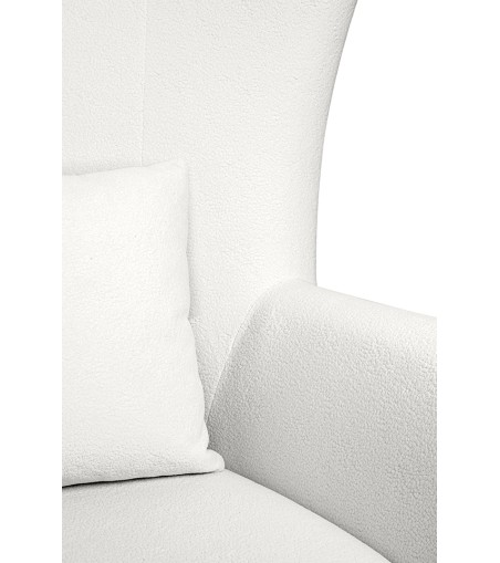 MaMaison fotel obrotowy GROSDOS biały /   chenille