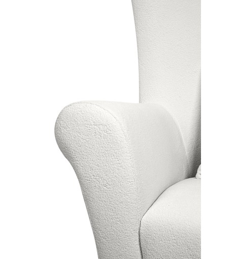 MaMaison fotel obrotowy GROSDOS biały /   chenille