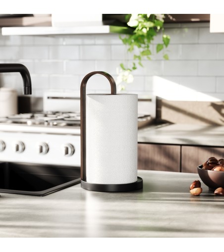 UMBRA stojak na ręcznik papierowy         BELLWOOD czarny/orzech