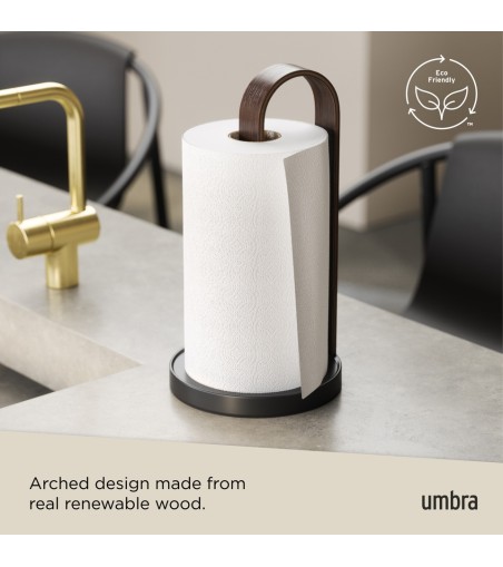 UMBRA stojak na ręcznik papierowy         BELLWOOD czarny/orzech