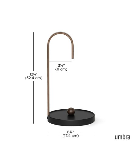 UMBRA stojak na ręcznik papierowy         BELLWOOD czarny/orzech