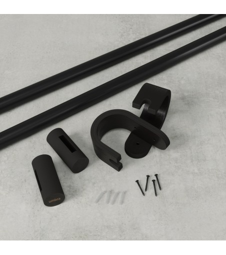 UMBRA karnisz BELLWOOD 107 - 305 cm       czarny