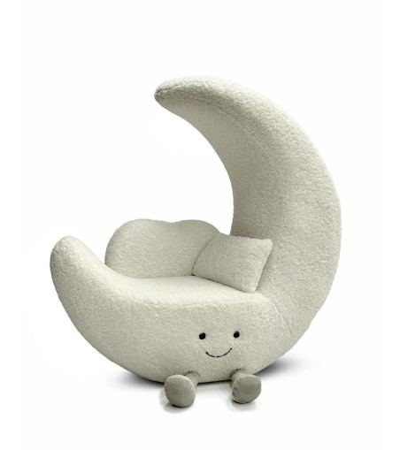 Fotel dziecięcy MOON biały