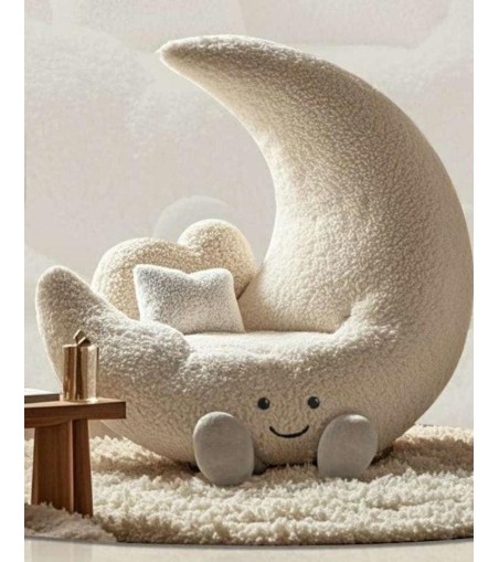 Fotel dziecięcy MOON biały