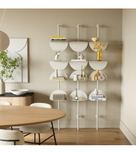 UMBRA regulowane półki ścienne SOLIS      beżowe