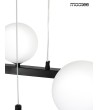 MOOSEE lampa wisząca ALURE OVAL 120       czarna/mleczna