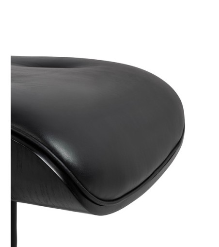 Fotel LOUNGE HM czarny / czarny jesion