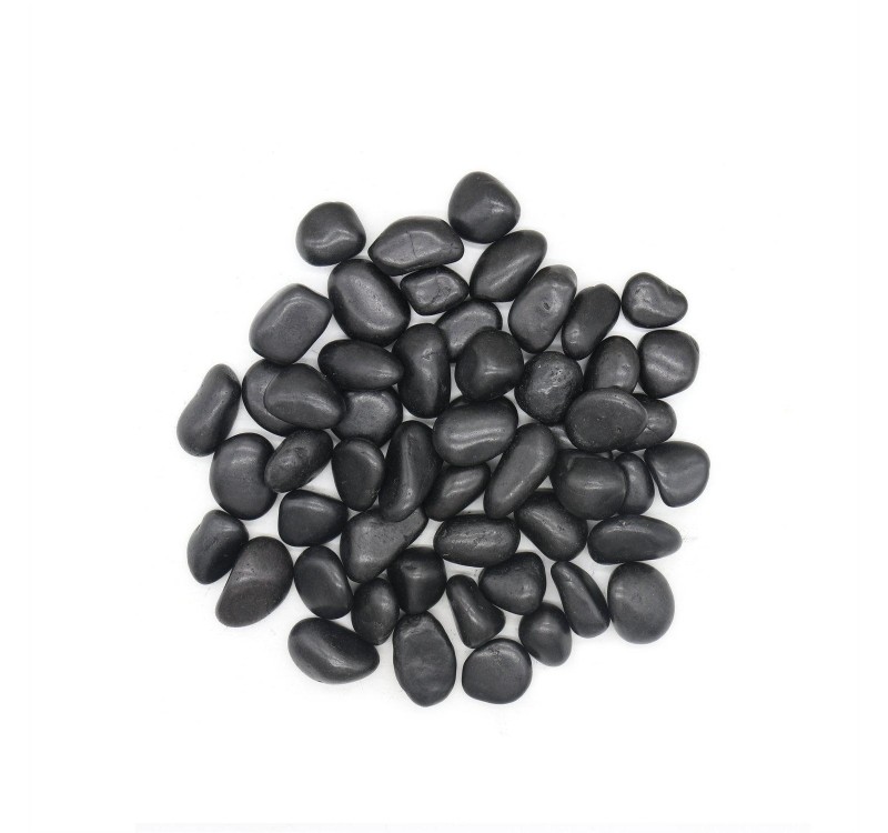 Kamień dekoracyjny ogrodowy OTOCZAK       POLEROWANY 2-3 cm 1000 kg czarny