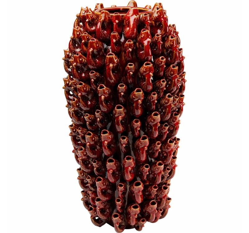 KARE wazon dekoracyjny GOLDFISH 63 cm     czerwony