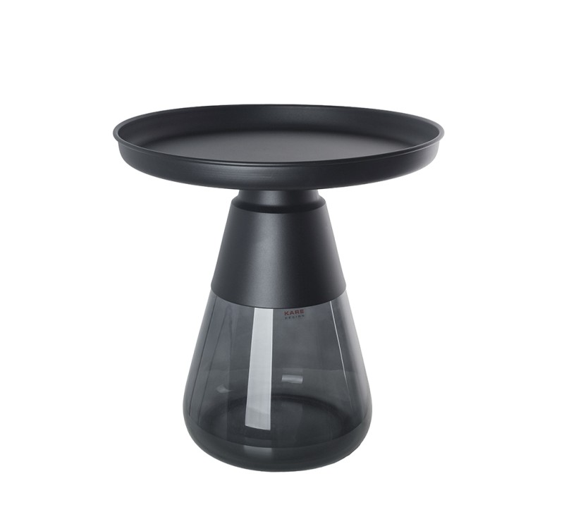KARE stolik BOTTIGLIA SMOKE 50 czarny