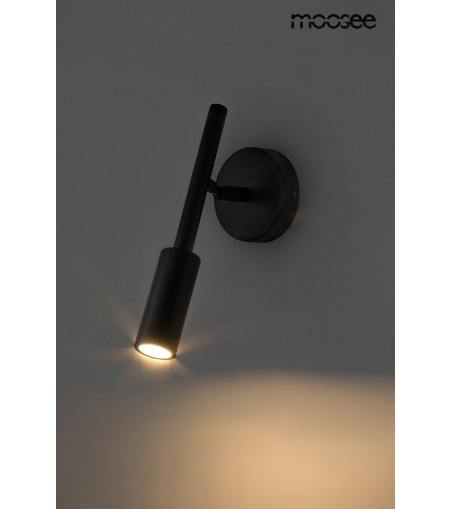 MOOSEE lampa ścienna PRISMA czarna