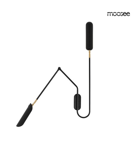 MOOSEE lampa ścienna TENTA czarna