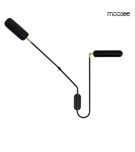 MOOSEE lampa ścienna TENTA czarna