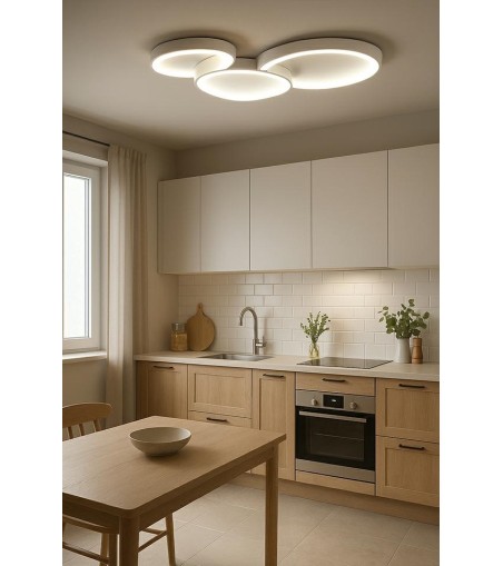 MOOSEE lampa sufitowa / plafon CELLS 3    biała