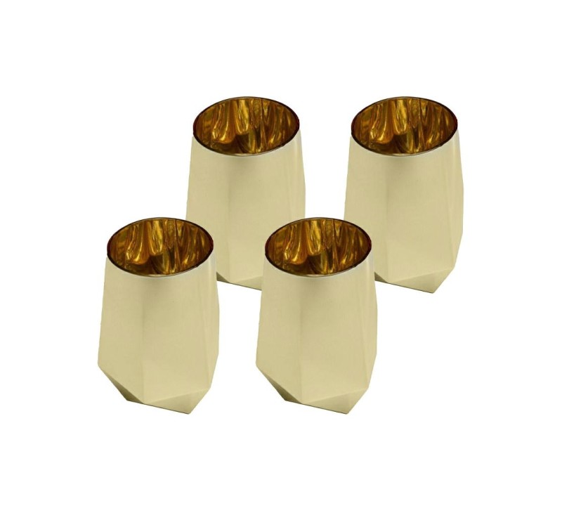 KARE komplet 4 szklanek DIAMOND 510 ml    złoty
