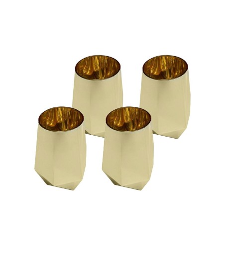 KARE komplet 4 szklanek DIAMOND 510 ml    złoty