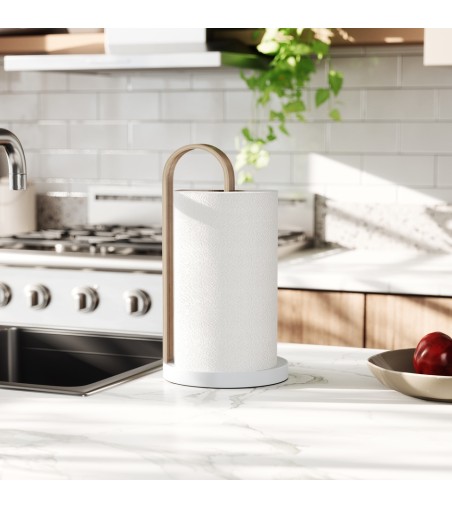 UMBRA stojak na ręcznik papierowy         BELLWOOD biały/naturalny