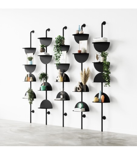 UMBRA regulowane półki ścienne SOLIS      czarne