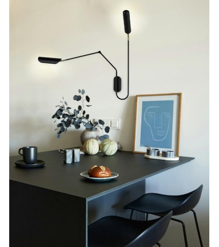 MOOSEE lampa ścienna TENTA czarna