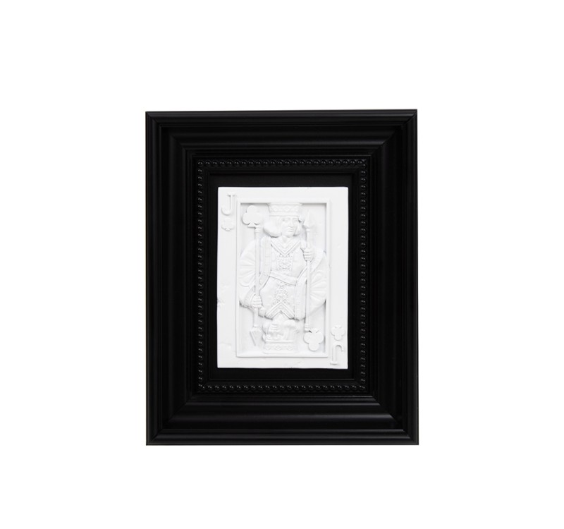 Obraz SHP JACK biały / czarna rama