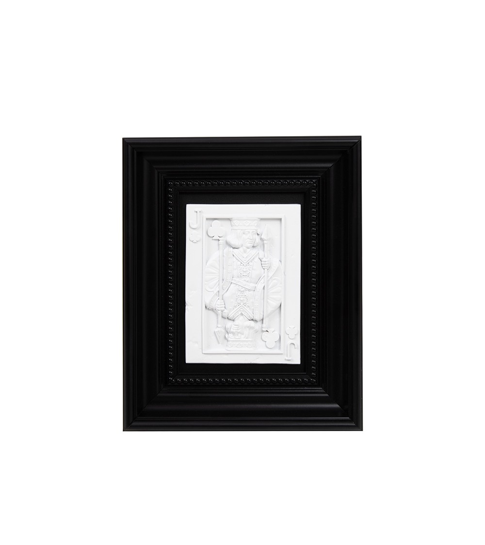 Obraz SHP JACK biały / czarna rama