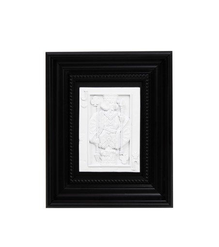 Obraz SHP JACK biały / czarna rama