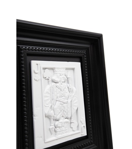 Obraz SHP JACK biały / czarna rama