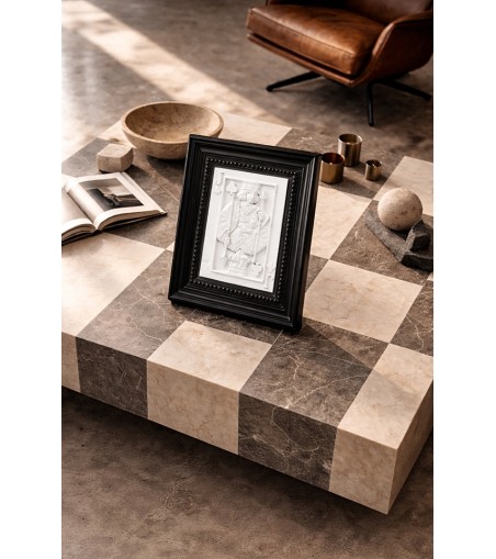 Obraz SHP JACK biały / czarna rama