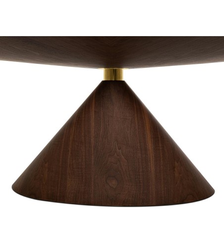 Stół UFO 240 brązowy, naturalny fornir