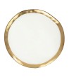 KARE komplet 2 talerzy BELL 38 cm         biało-złoty