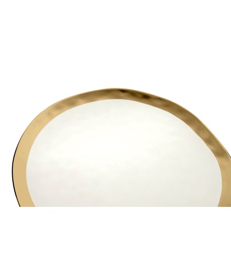 KARE komplet 2 talerzy BELL 38 cm         biało-złoty