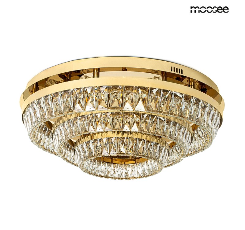 MOOSEE lampa sufitowa / plafon SAVOY 3    złota