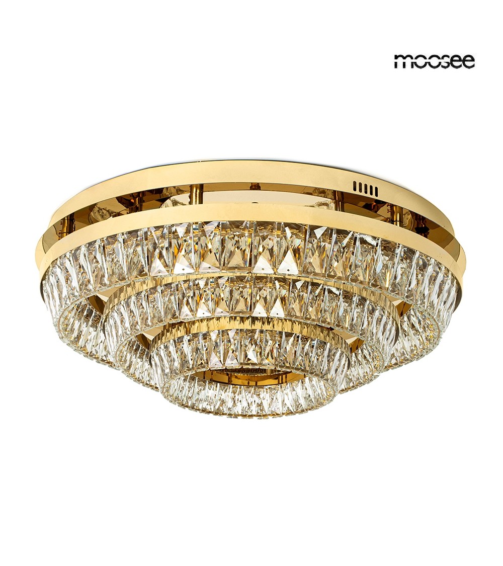 MOOSEE lampa sufitowa / plafon SAVOY 3    złota