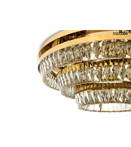 MOOSEE lampa sufitowa / plafon SAVOY 3    złota