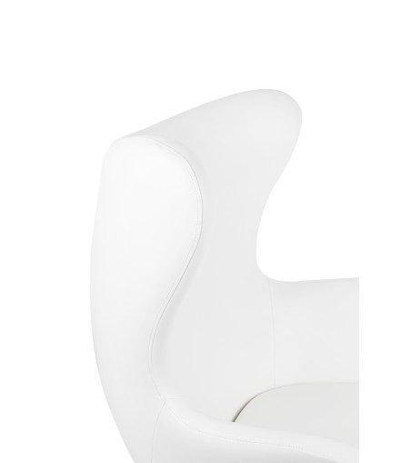 Fotel EGG SZEROKI PU biały