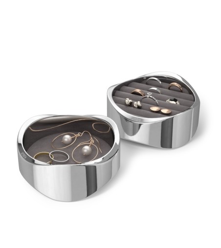 UMBRA organizer na biżuterię WAVY chrom