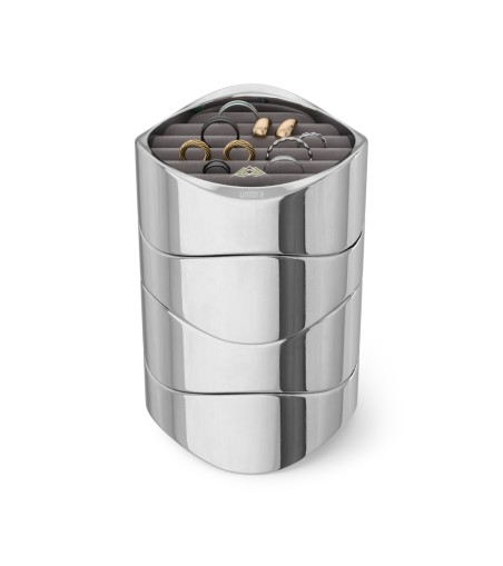 UMBRA organizer na biżuterię WAVY chrom