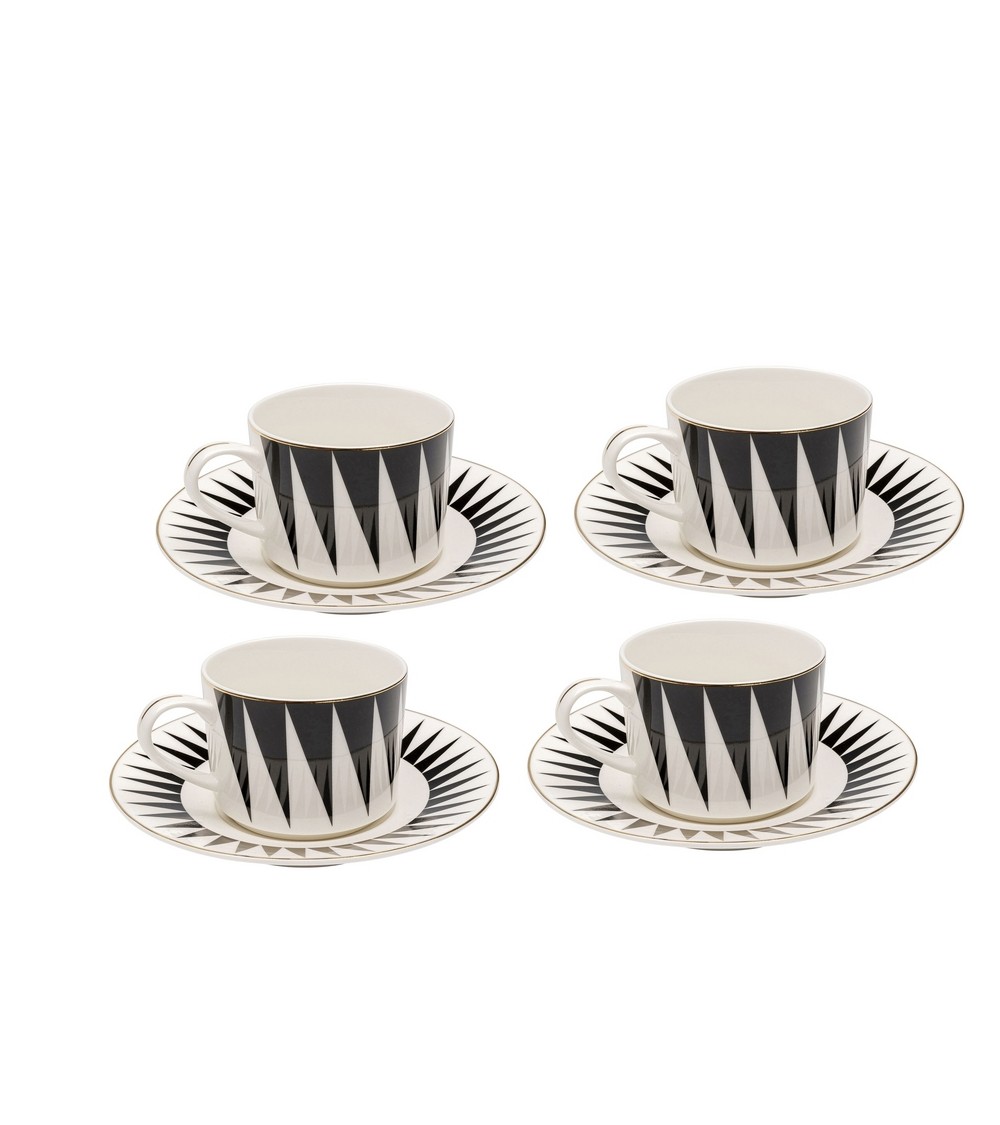 KARE komplet 4 filiżanek HARLEQUIN