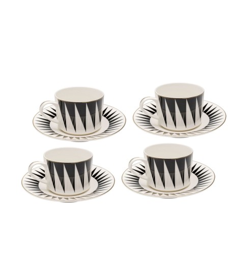 KARE komplet 4 filiżanek HARLEQUIN