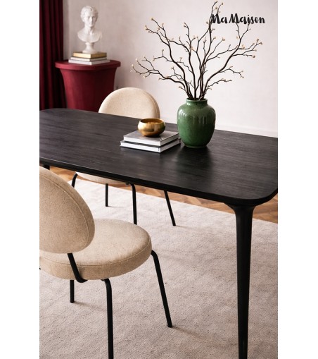 MaMaison stół jadalniany LAMINAR 200      czarny / drewno