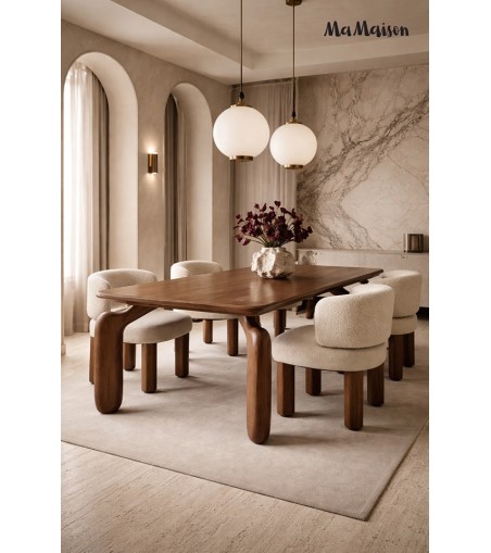 MaMaison stół jadalniany ORIZON 200       brązowy / drewno