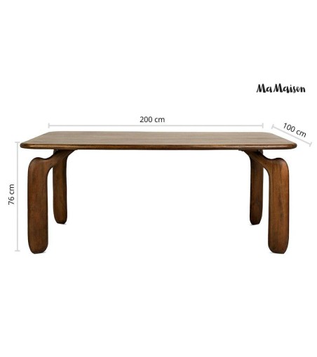 MaMaison stół jadalniany ORIZON 200       brązowy / drewno