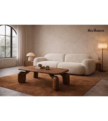 MaMaison stolik kawowy ORIZON 120         brązowy / drewno