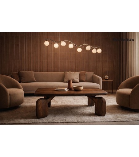 MaMaison stolik kawowy ORIZON 120         brązowy / drewno