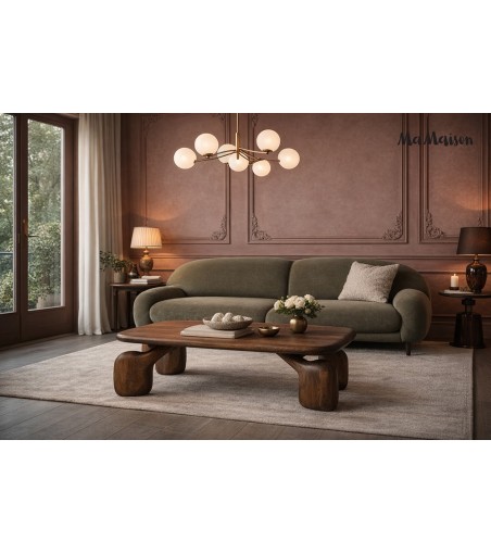 MaMaison stolik kawowy ORIZON 120         brązowy / drewno