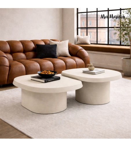 MaMaison zestaw stolików kawowych OTTO    70 / 90 beżowy